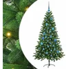 Image de vidaXL - Kerstboom - met - 150 - LED - met - standaard - Groen - 150 - cm - PE