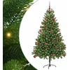 Image de vidaXL - Kerstboom - met - 300 - LED - met - standaard - Groen - 180 - cm - PE