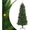 Image de vidaXL - Kerstboom - met - 300 - LED - met - standaard - Groen - 240 - cm - PE