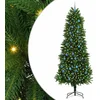 Image de vidaXL - Kerstboom - met - 300 - LED - met - standaard - Groen - 240 - cm - PE
