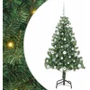 Image de vidaXL - Kerstboom - met - 150 - LED - met - standaard - Groen - 150 - cm - PVC