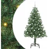 Image de vidaXL - Kerstboom - met - 300 - LED - met - standaard - Groen - 180 - cm - PVC