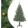 Image de vidaXL - Kerstboom - met - 300 - LED - met - standaard - Groen - 180 - cm - PVC