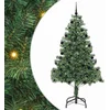 Image de vidaXL - Kerstboom - met - 300 - LED - met - standaard - Groen - 210 - cm - PVC