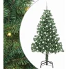 Image de vidaXL - Kerstboom - met - 300 - LED - met - standaard - Groen - 210 - cm - PVC