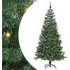 Image de vidaXL - Kerstboom - met - 300 - LED - met - standaard - Groen - 240 - cm - PVC