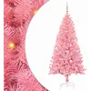 Image de vidaXL - Kerstboom - met - 150 - LED - met - standaard - Roze - 150 - cm - PVC