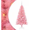 Image de vidaXL - Kerstboom - met - 150 - LED - met - standaard - Roze - 150 - cm - PVC