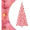 Image de vidaXL - Kerstboom - met - 300 - LED - met - standaard - Roze - 180 - cm - PVC