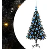 Image de vidaXL - Kerstboom - Zwart - 120 - cm - PVC