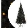 Image de vidaXL - Kerstboom - met - 300 - LED - met - standaard - Zwart - 180 - cm - PVC