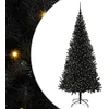 Image de vidaXL - Kerstboom - met - 300 - LED - met - standaard - Zwart - 210 - cm - PVC