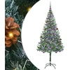 Image de vidaXL - Kunstkerstboom - met - 300 - LED - Groen - 180 - cm - PVC - en - Staal
