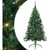 Image de vidaXL - Kunststof - Voorverlichte - Kerstboom - met - 150 - LED - Groen - 150 - cm - PVC