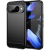 Image de Hoesje geschikt voor Google Pixel 10 / 10 Pro - Phonesta Carbon Silicone Back Cover - Zwart