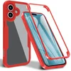 Image de Hoesje geschikt voor Apple iPhone 17 - Phonesta Slim Protect 360 Case met Screenprotector - Rood