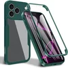 Image de Hoesje geschikt voor Apple iPhone 17 Pro - Phonesta Slim Protect 360 Case met Screenprotector - Groen
