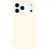 Image de Hoesje geschikt voor Apple iPhone 17 Pro Max - Phonesta Wavy Silicone Back Cover - Beige