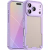 Image de Hoesje geschikt voor Apple iPhone 17 Pro - Phonesta Shockproof Armor Semi-Transparante Back Cover - Paars