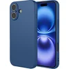 Image de Hoesje geschikt voor Apple iPhone 17 - Phonesta Soft Silk Silicone Back Cover - Donkerblauw