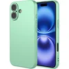 Image de Hoesje geschikt voor Apple iPhone 17 - Phonesta Soft Silk Silicone Back Cover - Matcha Green