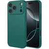 Image de Hoesje geschikt voor Apple iPhone 17 Pro - Phonesta Soft Silk Silicone Back Cover - Donkergroen