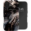 Image de Selencia Hoesje - Geschikt voor Apple iPhone 17 - Backcover geschikt voor MagSafe - Chic Marble Black