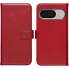 Image de Selencia Hoesje - Geschikt voor Google Pixel 10 / Google Pixel 10 Pro - Echt Lederen Bookcase - Rood