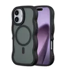 Image de Selencia Wavy Case - Golvend Hoesje geschikt voor Apple iPhone 17 - Zwart
