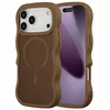 Image de Selencia Wavy Case - Golvend Hoesje geschikt voor Apple iPhone 17 Pro Max - Mocha Brown