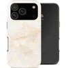 Image de Selencia Hoesje - Geschikt voor Apple iPhone 17 Pro Max - Backcover - Golden Beige Marble