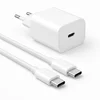Image de AB Goods Oplader Set - Adapter + Kabel 2M - 20W USB-C Snellader - Geschikt Voor iPhone Oplader 15 / 16 / 17 - Snellader Oplaadkabel - MFI-Gecertificeerd - Uitsluitend te gebruiken met Apple-Toestellen