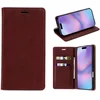Image de Casemania Hoesje Geschikt voor Apple iPhone 17 - Burgundy Red - Dunne Bookcase met Pasjeshouder - Slim Wallet Case van Lederlook met Fijne Nerf en Rijke Glans - Rood
