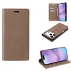 Image de Casemania Hoesje Geschikt voor Apple iPhone 17 Pro - Mocha Brown - Dunne Bookcase met Pasjeshouder - Slim Wallet Case van Lederlook met Fijne Nerf en Rijke Glans - Bruin