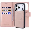 Image de Casemania Hoesje Geschikt voor Apple iPhone 17 Pro - Pale Pink - 2 in 1 Afneembare Bookcase van Lederlook met Fijne Nerf - Geschikt voor MagSafe - Portemonnee Telefoonhoesje met Pasjeshouder en Standaardfunctie