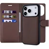 Image de Casemania Hoesje Geschikt voor Apple iPhone 17 Pro Max - Mocha Brown - 2 in 1 Bookcase met Velvet Finish - Geschikt voor MagSafe - Magnetisch Portemonnee Telefoonhoesje met Pasjeshouder en Afneembare Cover - Kunstleer Wallet Case - Bruin
