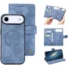 Image de Casemania Hoesje Geschikt voor Apple iPhone 17 Air - Shadow Gray - Kunstleer 2 in 1 Afneembare Bookcase - Geschikt voor MagSafe - Magnetische Telefoonhoesje met Pasjeshouder en Standaardfunctie