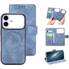 Image de Casemania Hoesje Geschikt voor Apple iPhone 17 Pro Max - Shadow Gray - Kunstleer 2 in 1 Afneembare Bookcase - Geschikt voor MagSafe - Magnetische Telefoonhoesje met Pasjeshouder en Standaardfunctie