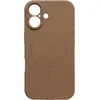 Image de Casemania Hoesje Geschikt voor Apple iPhone 17 - Bruin - Zachte Liquid Siliconen Magnetisch Back Cover Case - Geschikt voor MagSafe - Telefoonhoesje met Camera Bescherming