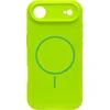 Image de Casemania Hoesje Geschikt voor Apple iPhone 17 Air - Lime Groen - Zachte Liquid Siliconen Magnetisch Back Cover Case - Geschikt voor MagSafe - Telefoonhoesje met Camera Bescherming