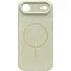 Image de Casemania Hoesje Geschikt voor Apple iPhone 17 Air - Ivory Wit - Zachte Liquid Siliconen Magnetisch Back Cover Case - Geschikt voor MagSafe - Telefoonhoesje met Camera Bescherming