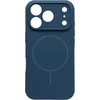 Image de Casemania Hoesje Geschikt voor Apple iPhone 17 Pro - Donker Blauw - Zachte Liquid Siliconen Magnetisch Back Cover Case - Geschikt voor MagSafe - Telefoonhoesje met Camera Bescherming