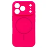 Image de Casemania Hoesje Geschikt voor Apple iPhone 17 Pro - Neon Roze - Zachte Liquid Siliconen Magnetisch Back Cover Case - Geschikt voor MagSafe - Telefoonhoesje met Camera Bescherming
