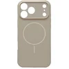 Image de Casemania Hoesje Geschikt voor Apple iPhone 17 Pro Max - Zand Beige - Zachte Liquid Siliconen Magnetisch Back Cover Case - Geschikt voor MagSafe - Telefoonhoesje met Camera Bescherming