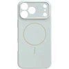 Image de Casemania Hoesje Geschikt voor Apple iPhone 17 Pro Max - Ivory Wit - Zachte Liquid Siliconen Magnetisch Back Cover Case - Geschikt voor MagSafe - Telefoonhoesje met Camera Bescherming