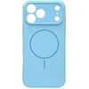 Image de Casemania Hoesje Geschikt voor Apple iPhone 17 Pro Max - Licht Blauw - Zachte Liquid Siliconen Magnetisch Back Cover Case - Geschikt voor MagSafe - Telefoonhoesje met Camera Bescherming