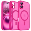 Image de Hoesje Geschikt voor Apple iPhone 17 - Geschikt voor MagSafe Telefoonhoesje - Roze - Casemania Matte Armor Magnetische Back Cover - Val/Stoot Bescherming met Camera Protection
