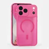 Image de Hoesje Geschikt voor Apple iPhone 17 Pro - Geschikt voor MagSafe Telefoonhoesje - Roze - Casemania Matte Armor Magnetische Back Cover - Val/Stoot Bescherming met Camera Protection