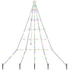 Image de vidaXL - LED - Kerstboom - met - Grondspikes - Multikleur - 182 - cm - Metaal