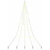 Image de vidaXL - LED - Kerstboom - met - Grondspikes - met - 168 - LED - Warmwit - 306 - cm - Metaal
